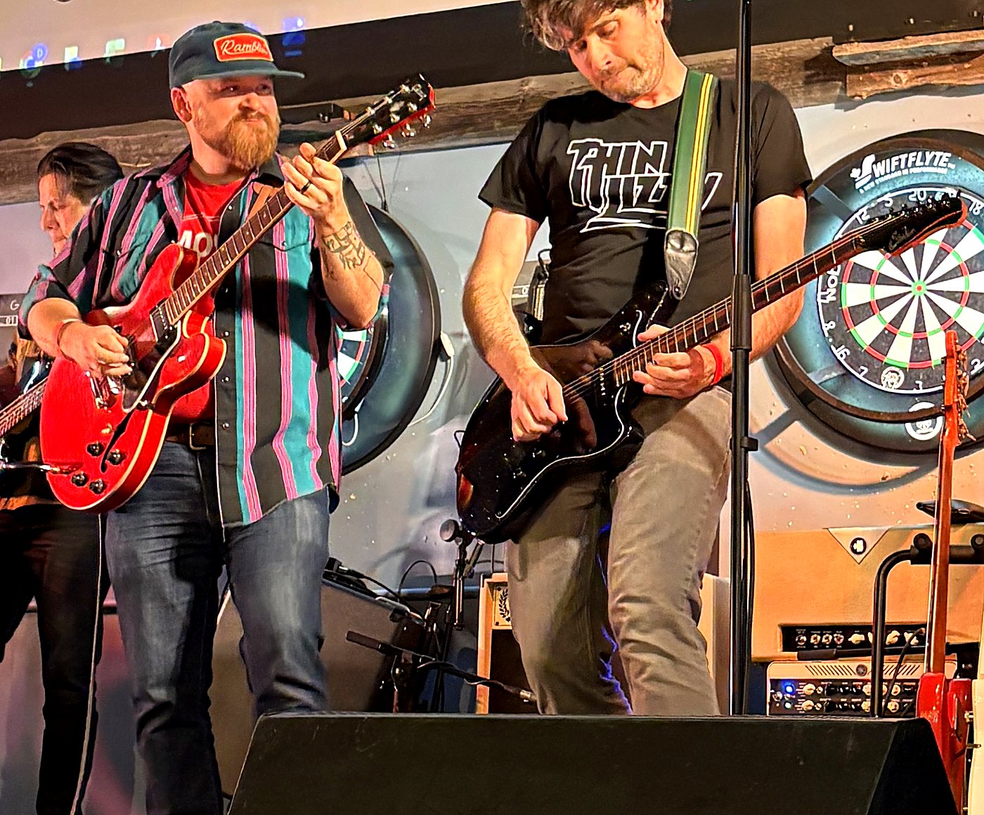 Dan Clayton and Matty McKay on stage at the Summer Showdown